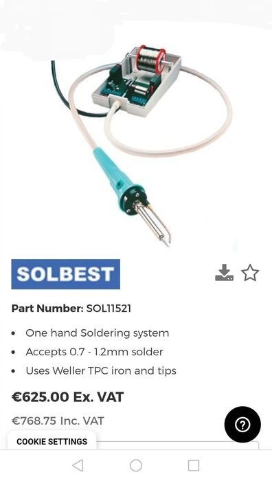 Stație de lipit Weller WECP-20 + Feeder Solbest