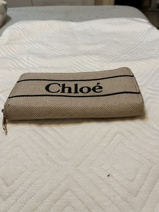 Portofel dama din panza 10x3x19 cm in stare foarte buna