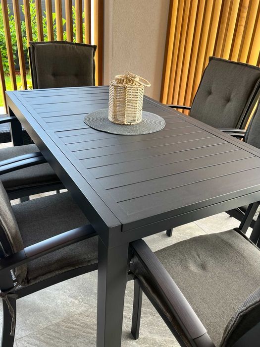 Vand masa extensibila de terasa 77x 140/ 210 cm , aluminiu
