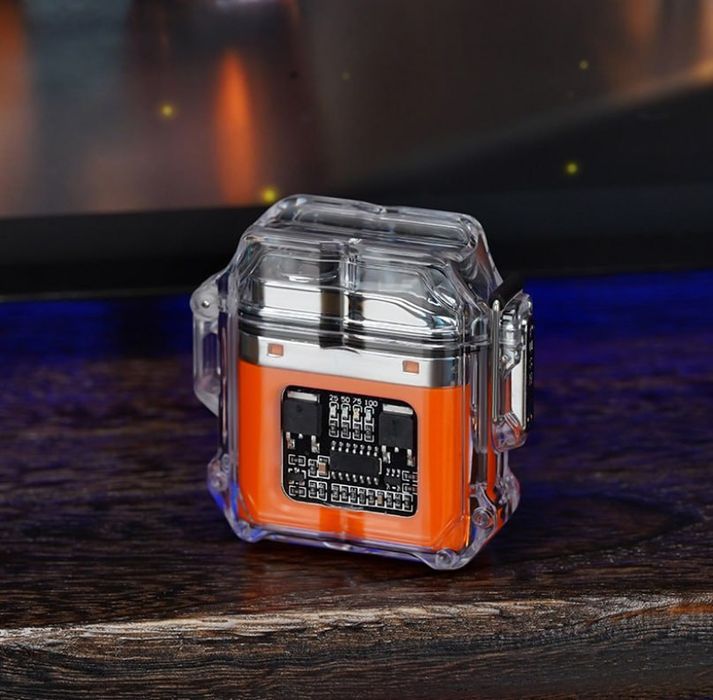 Shaffof qobiqli suv o‘tkazmaydigan elektron impulsli zajigalka