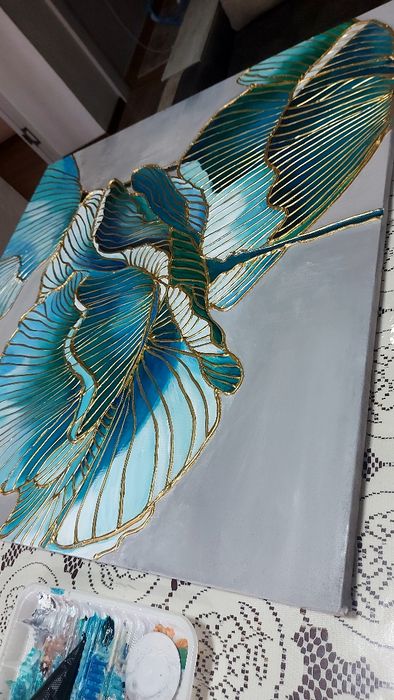 Картина 80см х80см Абстракция