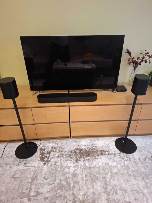MOKAZIE Set SONOS:BEAM 2gen + 2× ONE SL 2gen + 2 Stative Impecabile Toate CaNOI