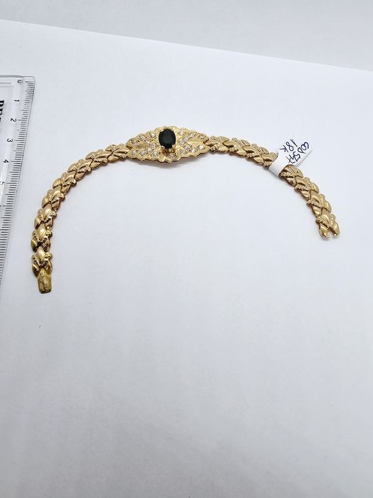 Vand bratara din aur 18 k cu safir 17.62 g cod 547