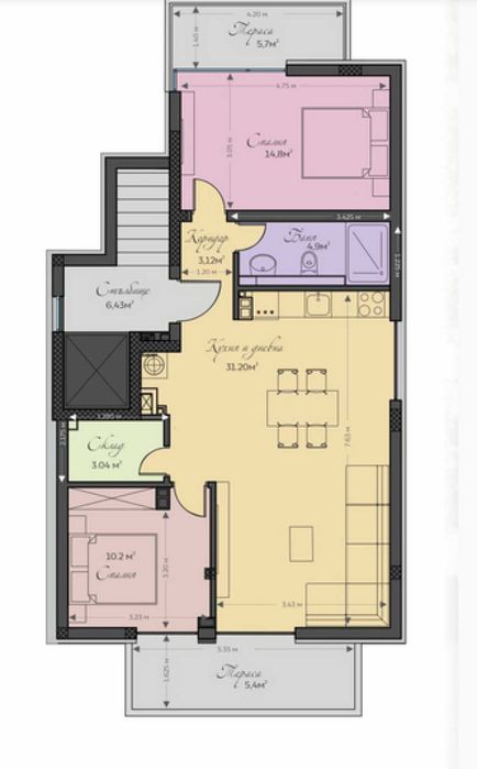 Продава се Тристаен апартамент в София, Малинова долина - 125 кв.м за 2080 €/кв.м - Снимка #16