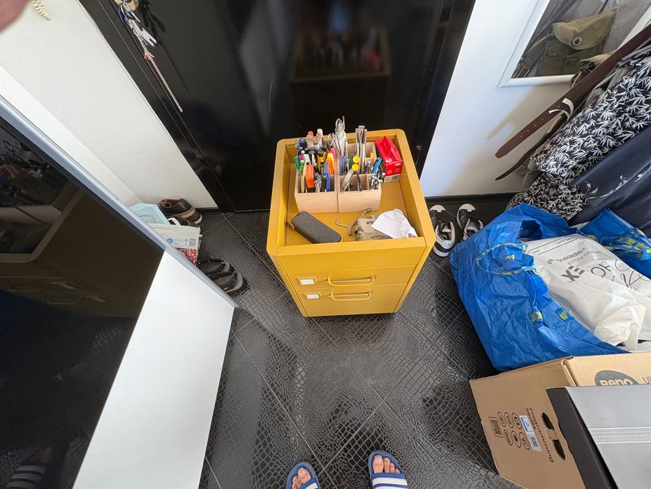 Метален контейнер на колелца IKEA Idåsen – Като нов (На 6 месеца)!