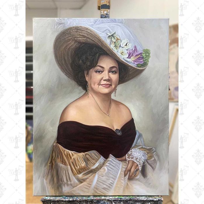 Cadoul perfect,pictura portret dupa poza