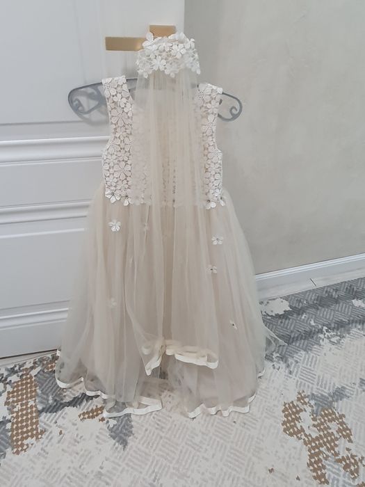 Платье 3 штуки Невеста для девочек  с фатой