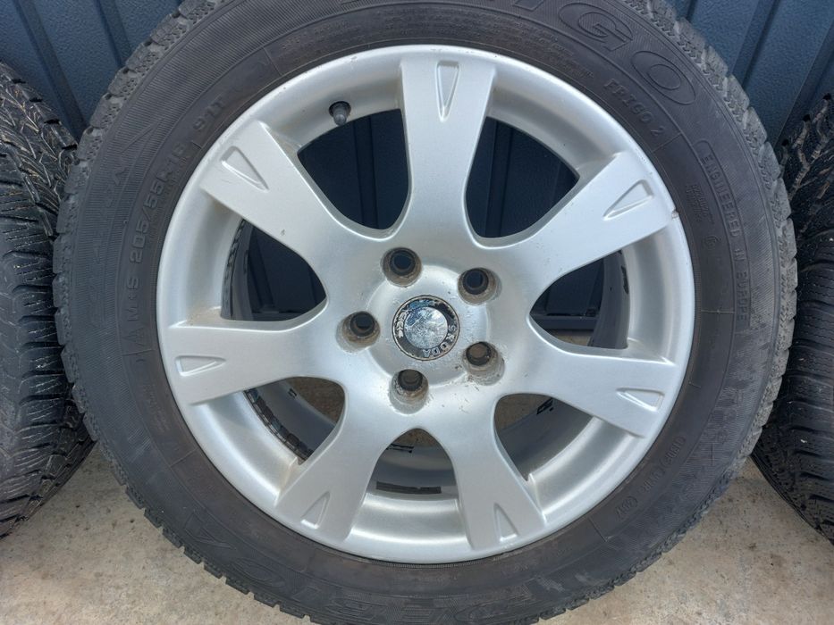 Set jante aliaj R16 5x112 6.5J ET50 cu anvelope M+S 205 55 16