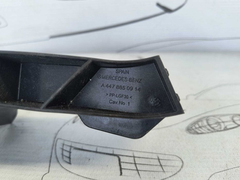 Suport Ghidaj Bara Fata Dreapta Mercedes-Benz Vito W447 2018 / 2014-2023 Cod OEM A4478850914 (5C2)
