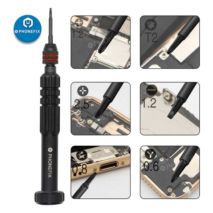 Set 12 surubelnite Torx Y Hex T2 T3 T4 T5 T6 iPhone, Macbook, ceas