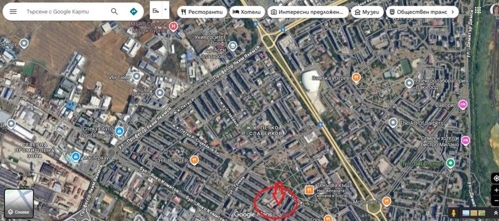 Двустаен апартамент за дългосрочен наем в ж.к. Славейков,