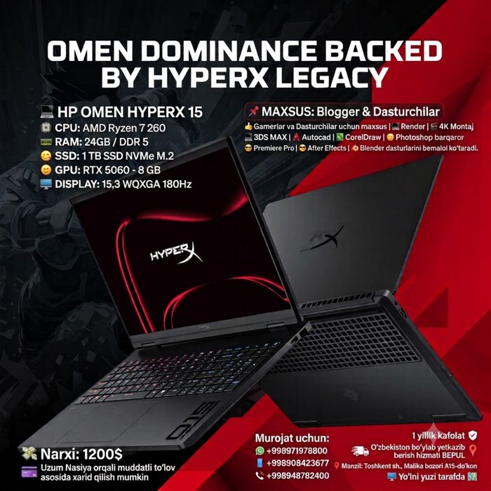 HP Omen HyperX R7 260 RXT 5060 8G