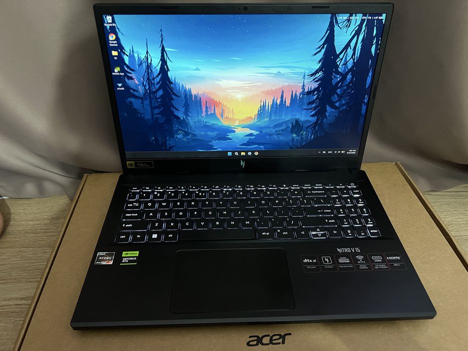Laptop gaming Acer Nitro V 15 – Ryzen 5 / RTX 3050 6GB / 16GB RAM / 165Hz
