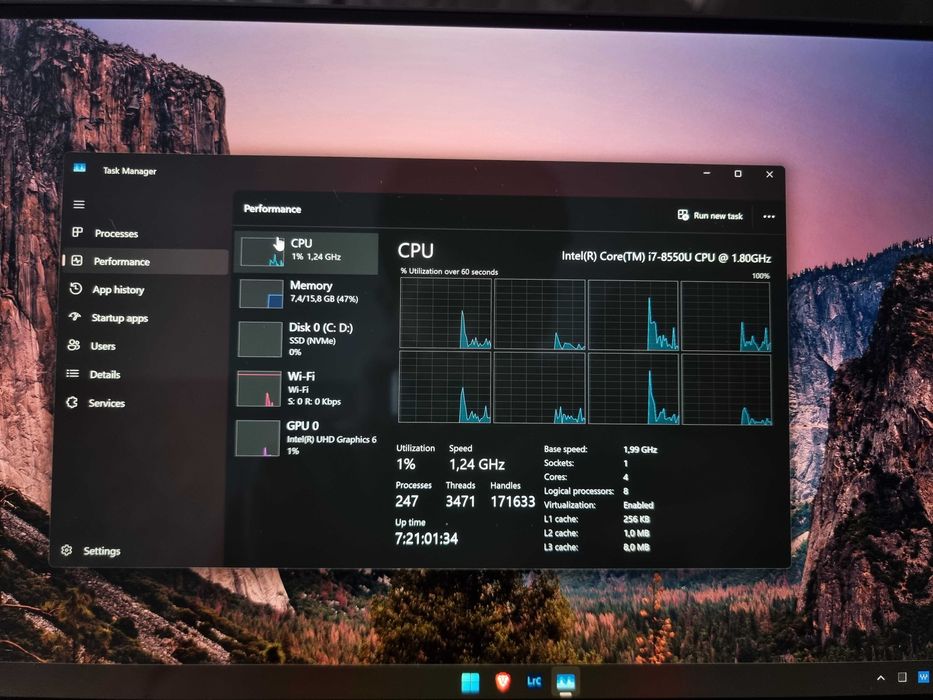 Laptop ultrabook 13" - Dell XPS 9370 - 4k Touchsreen, I7