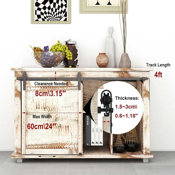 Mecanism, kit usa, usi glisanta dulap, BONIKLUBA, simpla sau dubla