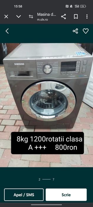 Mașina de spălat garantie și transport
