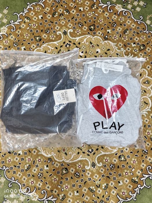 кофта comme de garcon 8000, джинсы gallery dept 8000