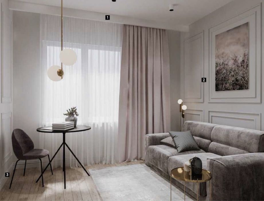 Mascare sina perdea masca draperie galerie teava gaze model LK15