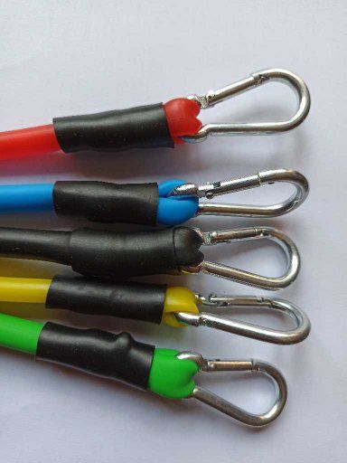 Ластици за тренировки 11 части- латекс + карабинери. Налични!Нови!