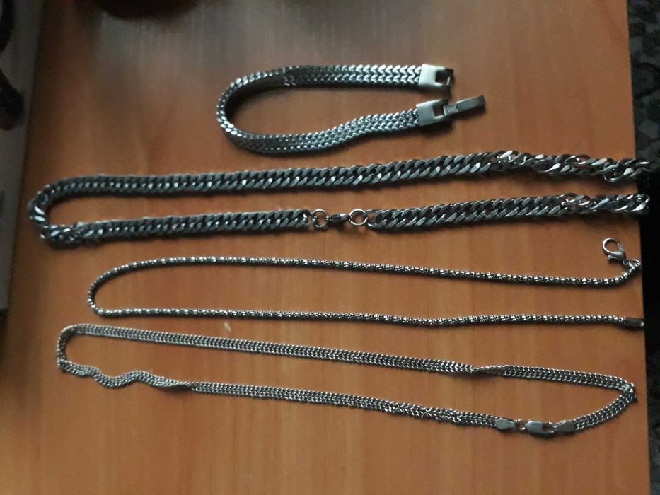 Цепочки разные серебро