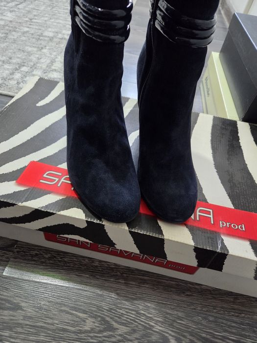 Cizme pile naturala cu toc marimea 40