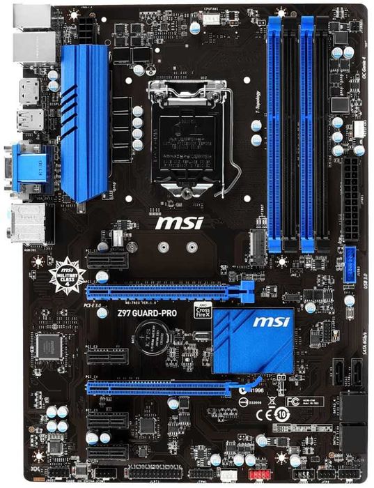 Дъно Дънна платка MSI Z97 GUARD-PRO 1150 DDR3 OVERCLOCK
