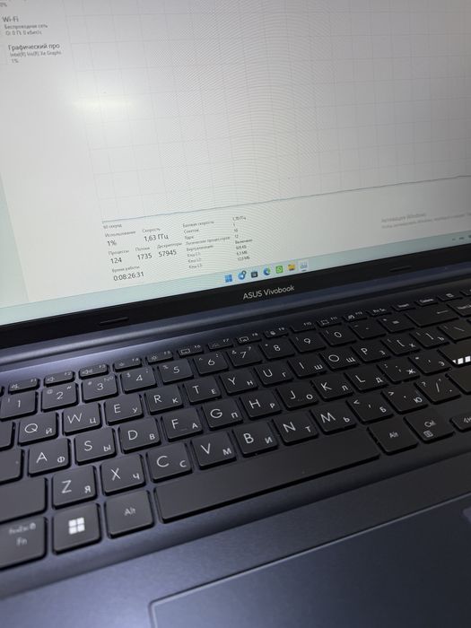 Ноутбук Asus VivoBook Пк: Intel core i7-13