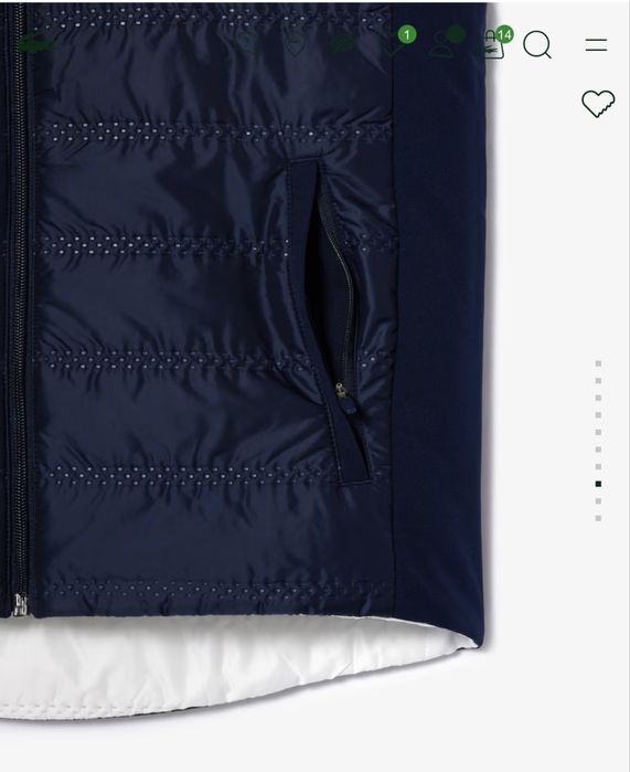 Жилетка Lacoste новая