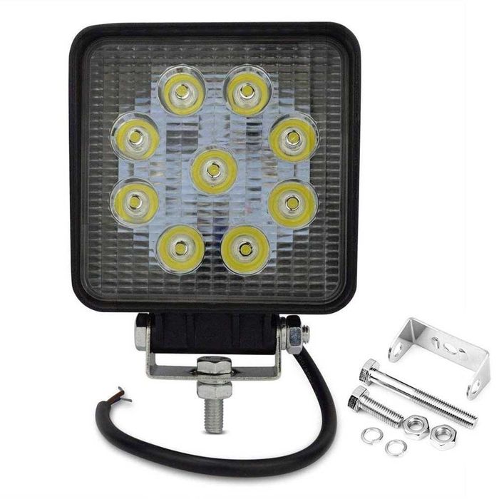 27W LED Диоден халоген 9 диода - 12/24V