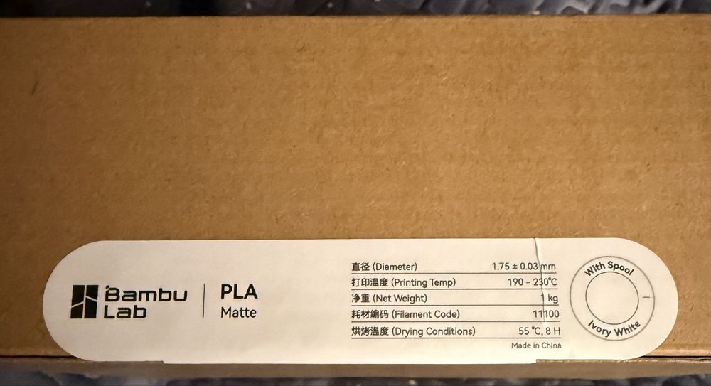 Filament Bambu Lab PLA alb