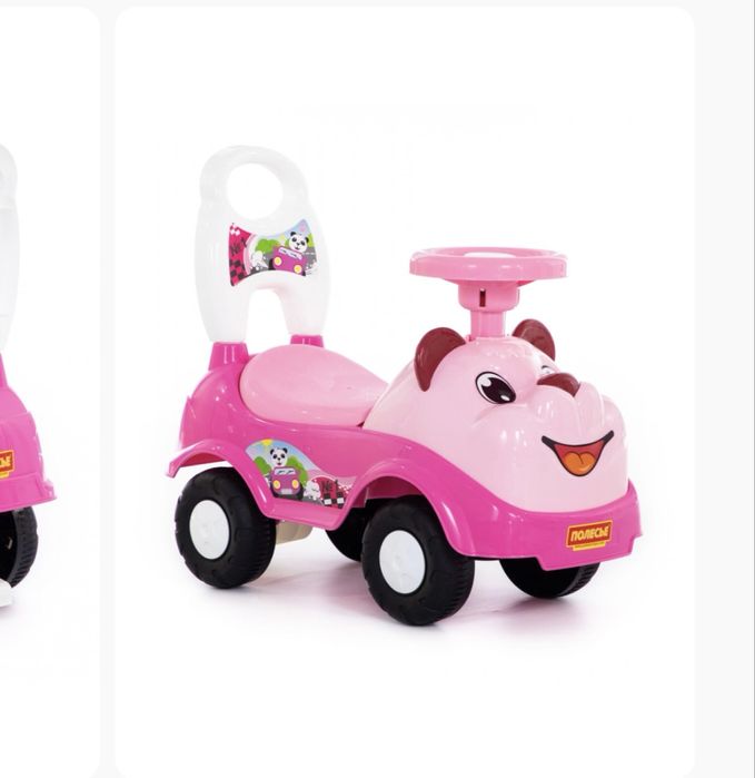 Детская машинка каталка розовая