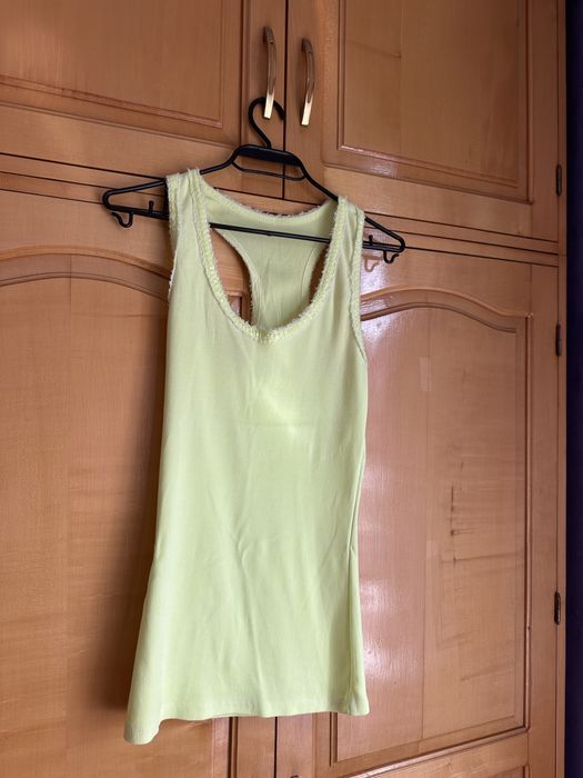 Зелен потник с пайети