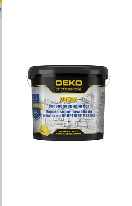 Vopsea lavabila alb  Deko profesional