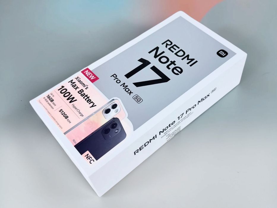 Xiaomi Redmi Note 17 Pro Max 5G 256GB 8RAM Black ЧИСТО НОВ! Неразпечатан! 2г. Гаранция!
