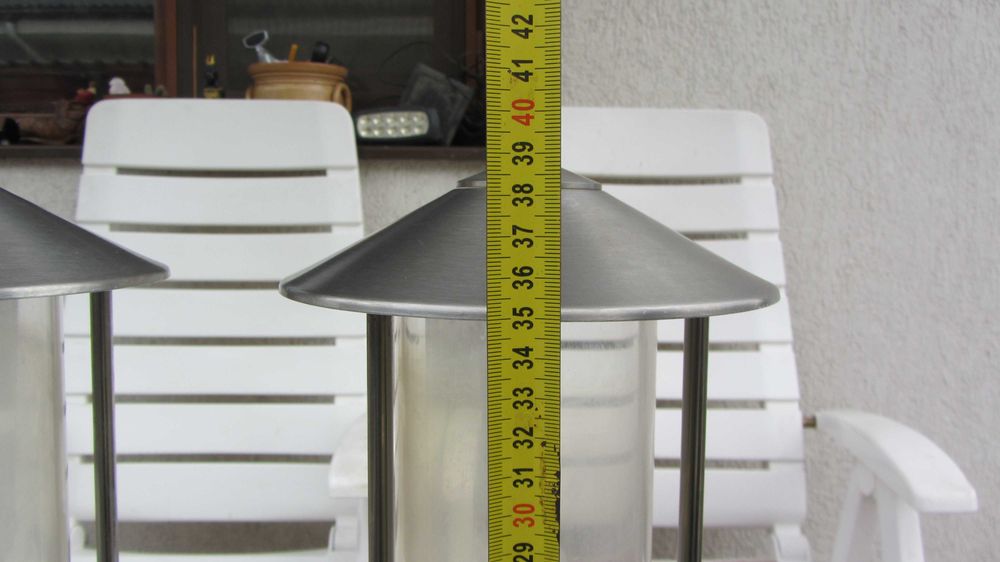 Aplice exterior, inox si sticla , iluminat exterior rezistente la apa