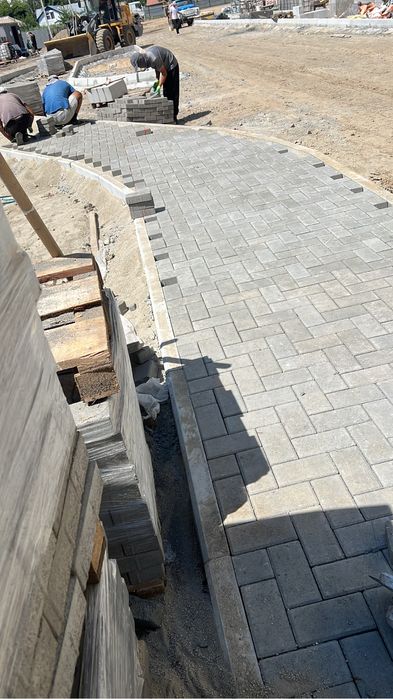 Укладка брусчатки