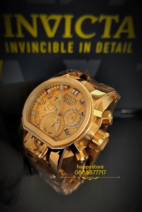 INVICTA Magnum Gold 52 mm, Инвикта нов ръчен часовник