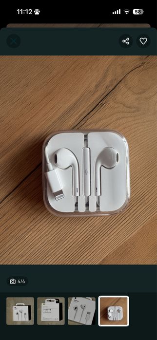 Iphone слушалки с lightning connector