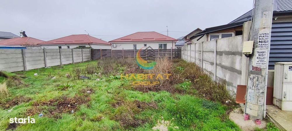 Teren de vânzare – Vidra  262 mp Deschidere 15 ml