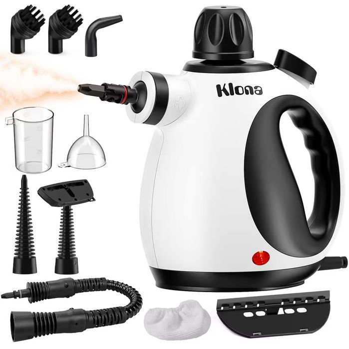 Aspirator cu Vapori Portabil cu 10 Accesorii pentru Acasă, Bucătărie și Baie - Negru