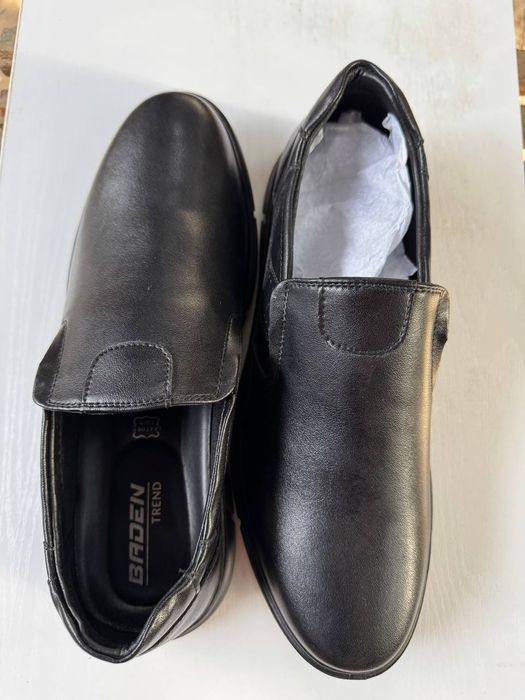 Туфли мужские ,чистая кожа, производство Турция,  чёрные, размер 42