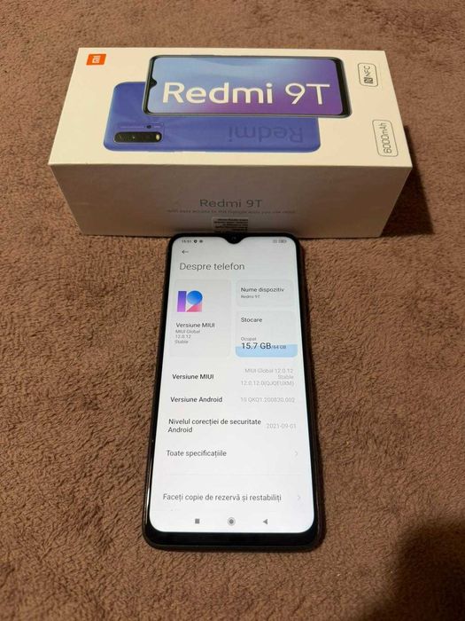 XIAOMI Redmi 9T 5G 64GB, 4GB RAM, Dual SIM Nightfall Black