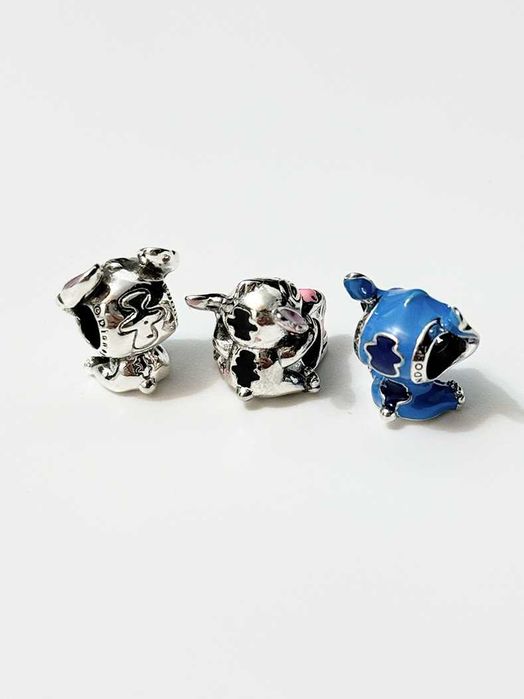 Set 3 talismane/charmuri Disney (Stitch) - argint - vand lotul sau la bucata