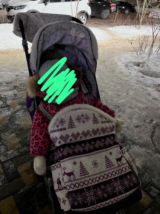 Продам санки теплые для ребенка до 3 лет
