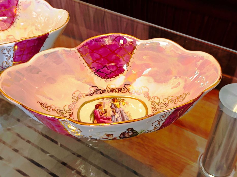 Комплект от две порцеланови купи за салата