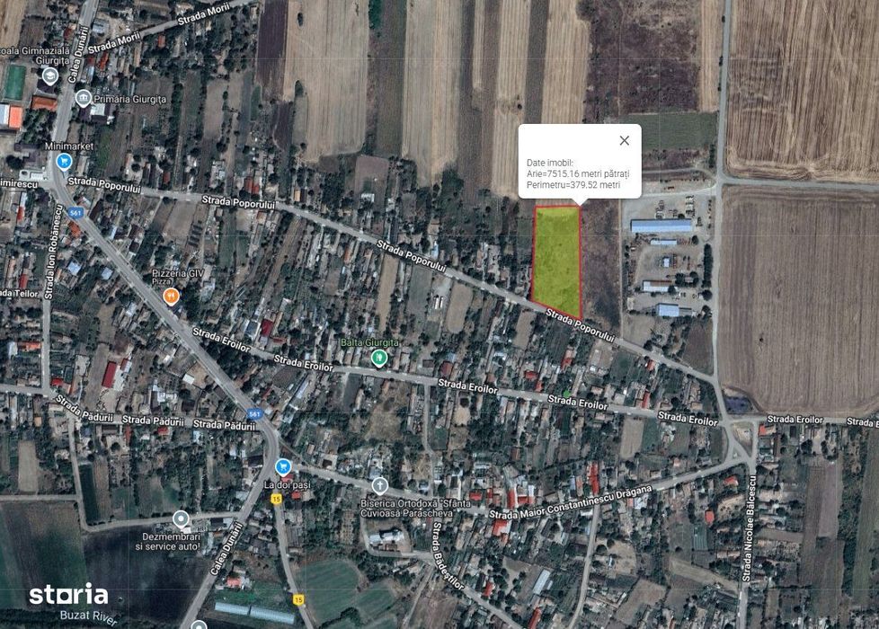 TEREN INTRAVILAN 7500 mp - Giurgita - Dolj