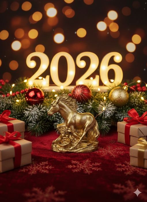 Денежная Лошадь 2026. Мини-фигурка.