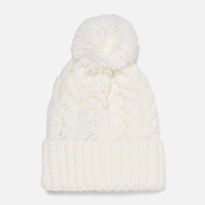 Зимняя вязаная шапка Zara на девочку (обхват головы 54-56 см)