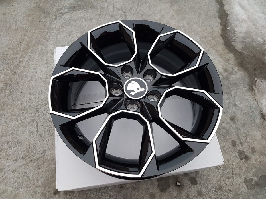 Vand jante de aliaj pentru skoda desing rs pe 17 negru polis