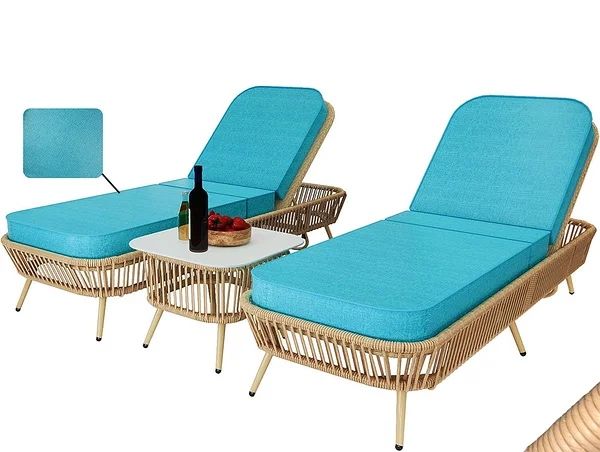 Ocean Breeze комлект 2-х шезлонгов со столиком